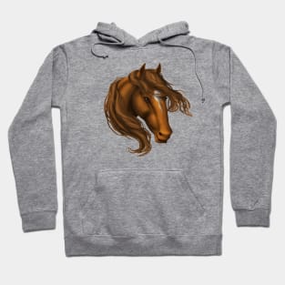 Horse Head - Chestnut Star Hoodie